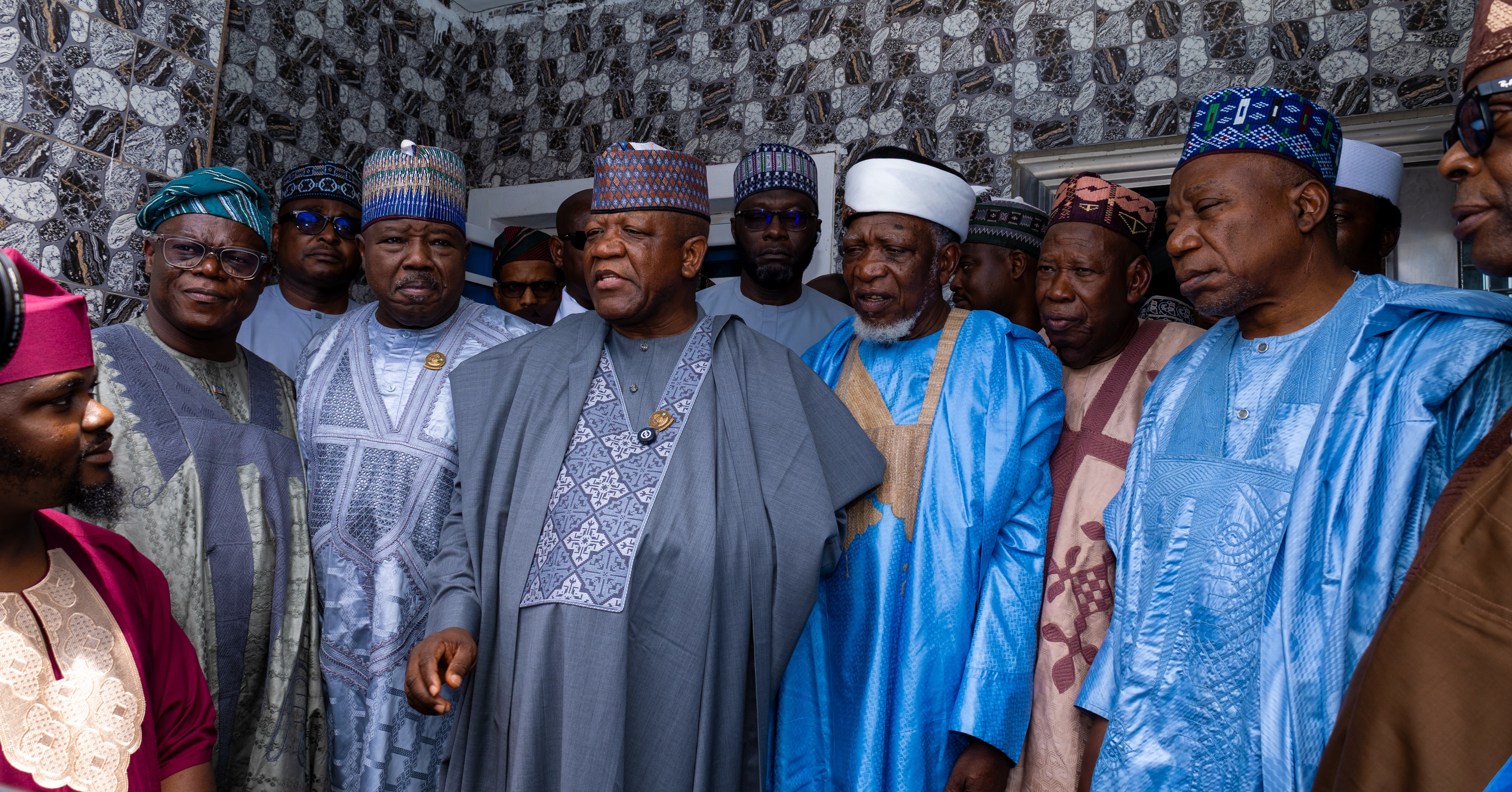 Senator Yari with participants during the Jos visit.