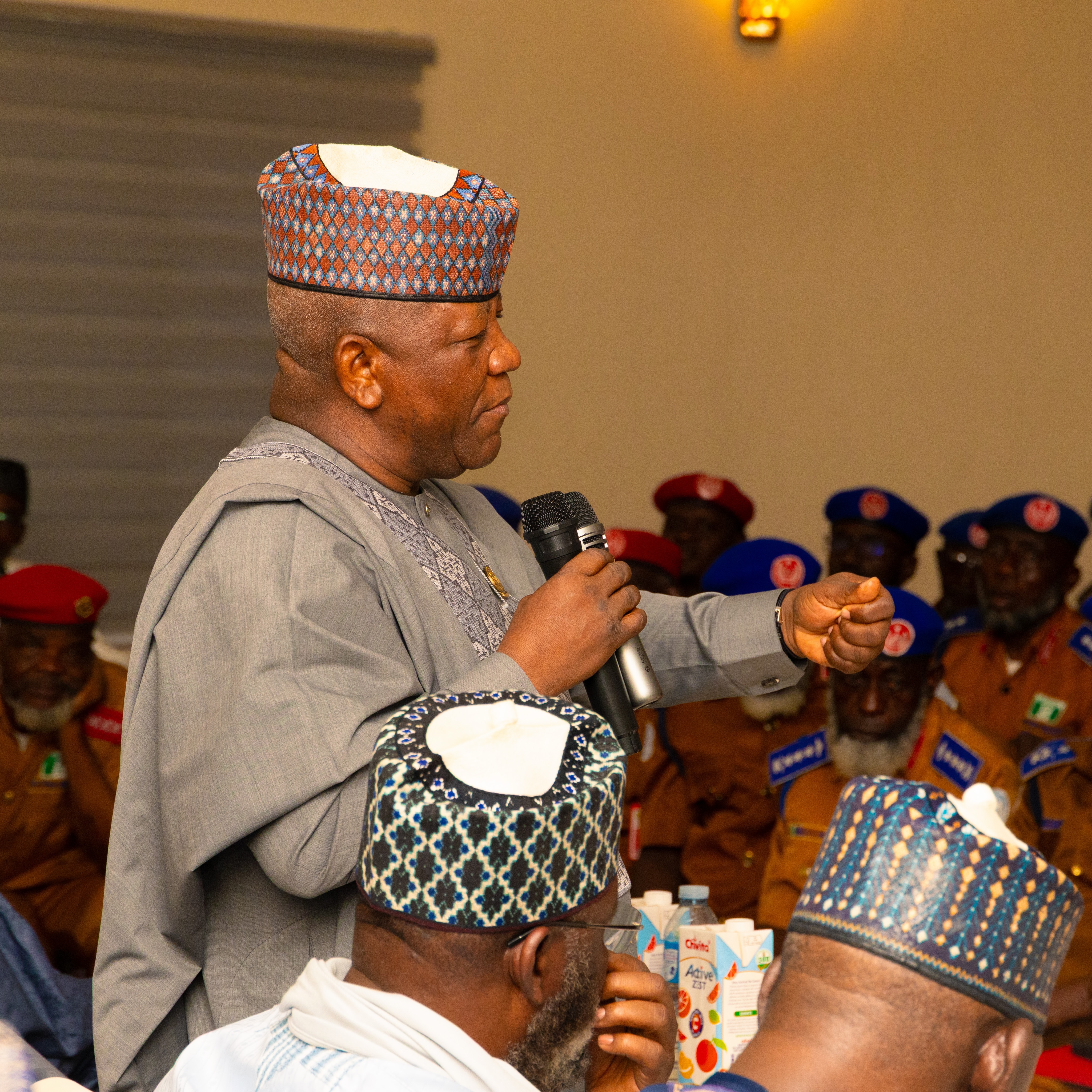 Senator Yari in conversation with JIBWIS leadership.