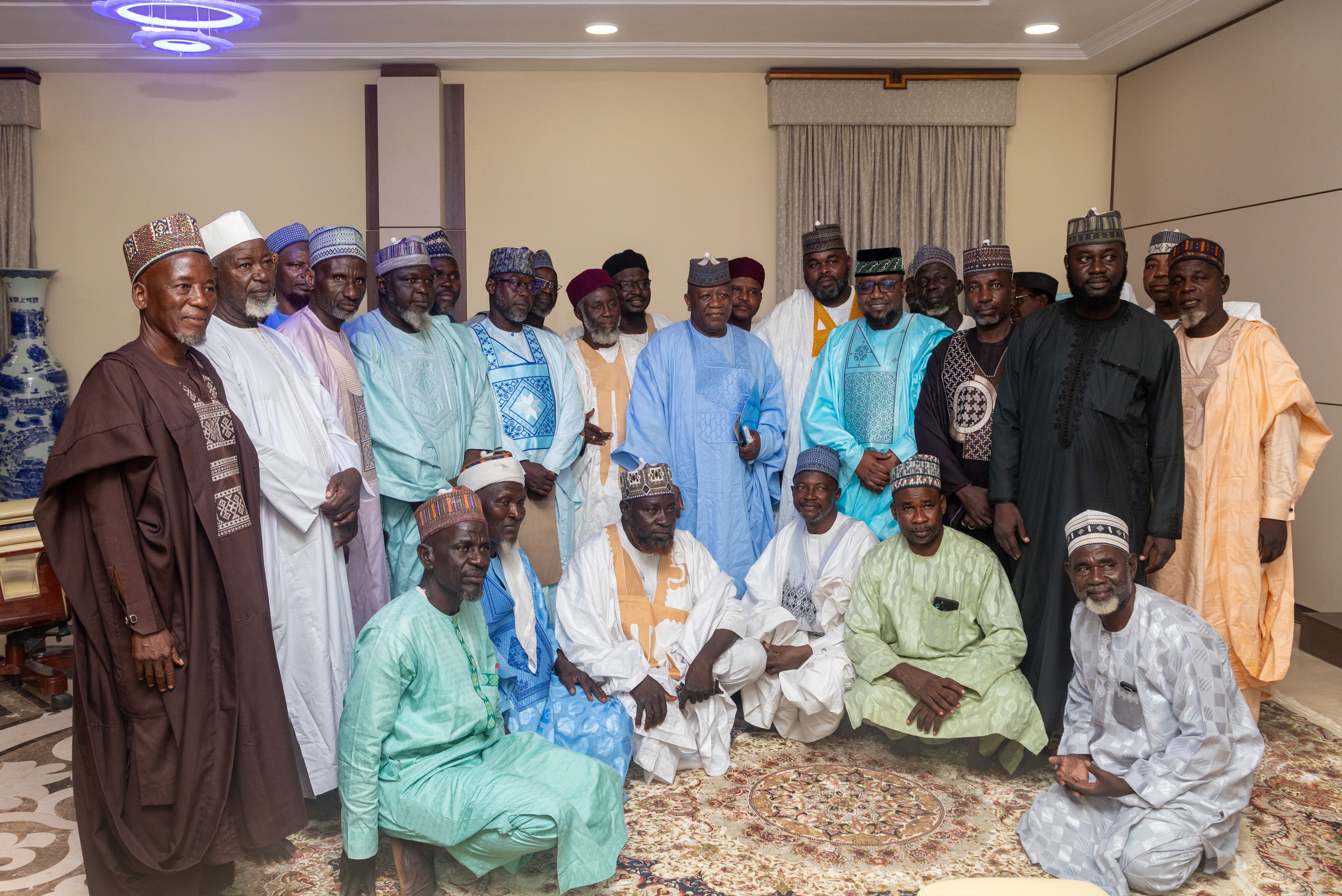 Senator Yari and religious leaders at the close of the consultation.
